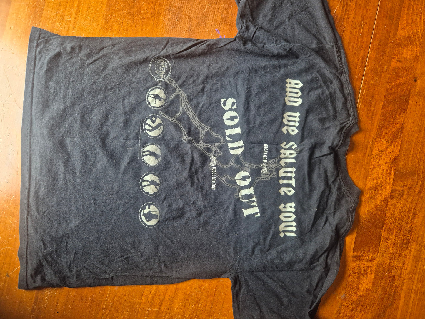 ACDC NZ tour Gildan tee